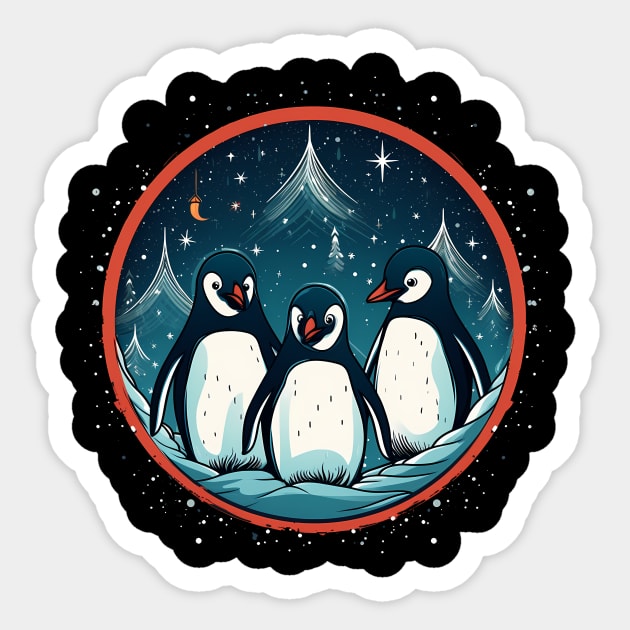 Penguin in Ornament, Love Penguins Sticker by logiamerch
